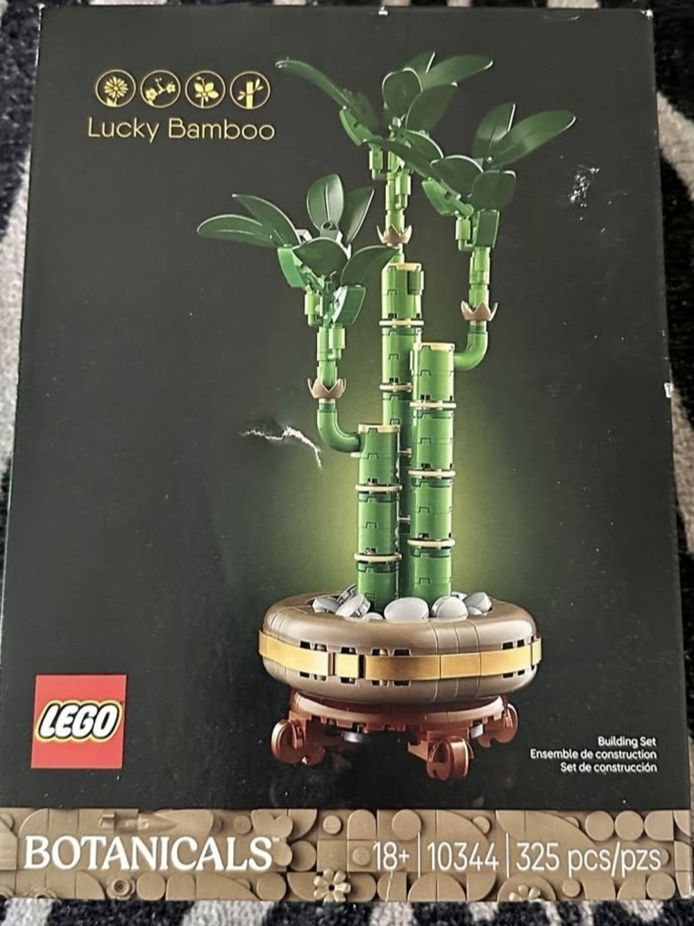 Lego Botanicals Lucky Bamboo Set - Green and Gold Accents